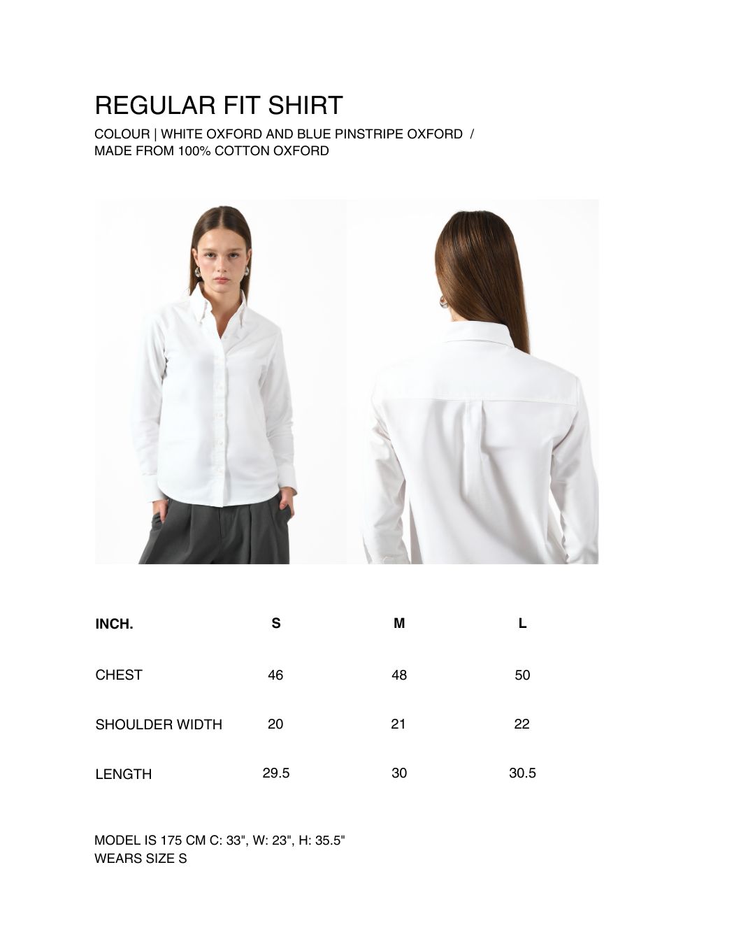 AIMER Core Essential - Regular Fit Shirt in White Blue Pinstripe Oxford