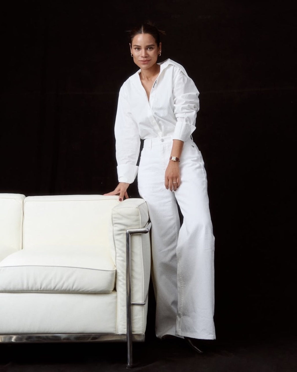 AIMER - 90s Baggy Jeans in White