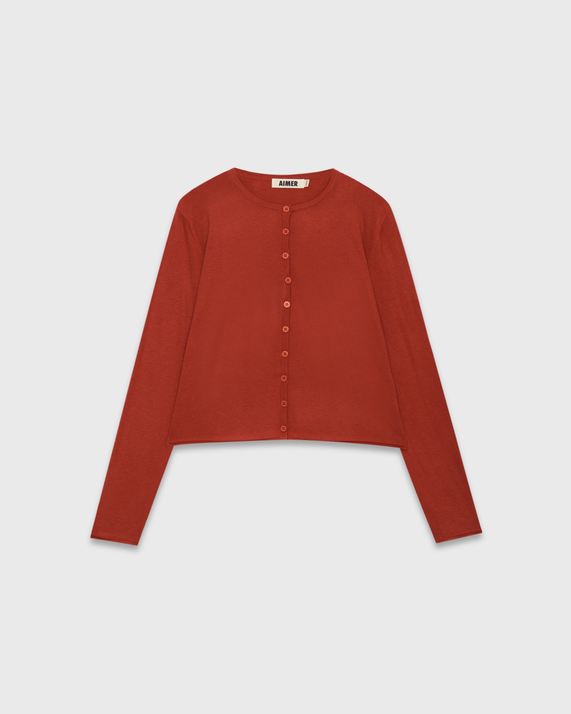 Jungle Urbaine - Cashmere Knitted Cardigan in Burnt Orange