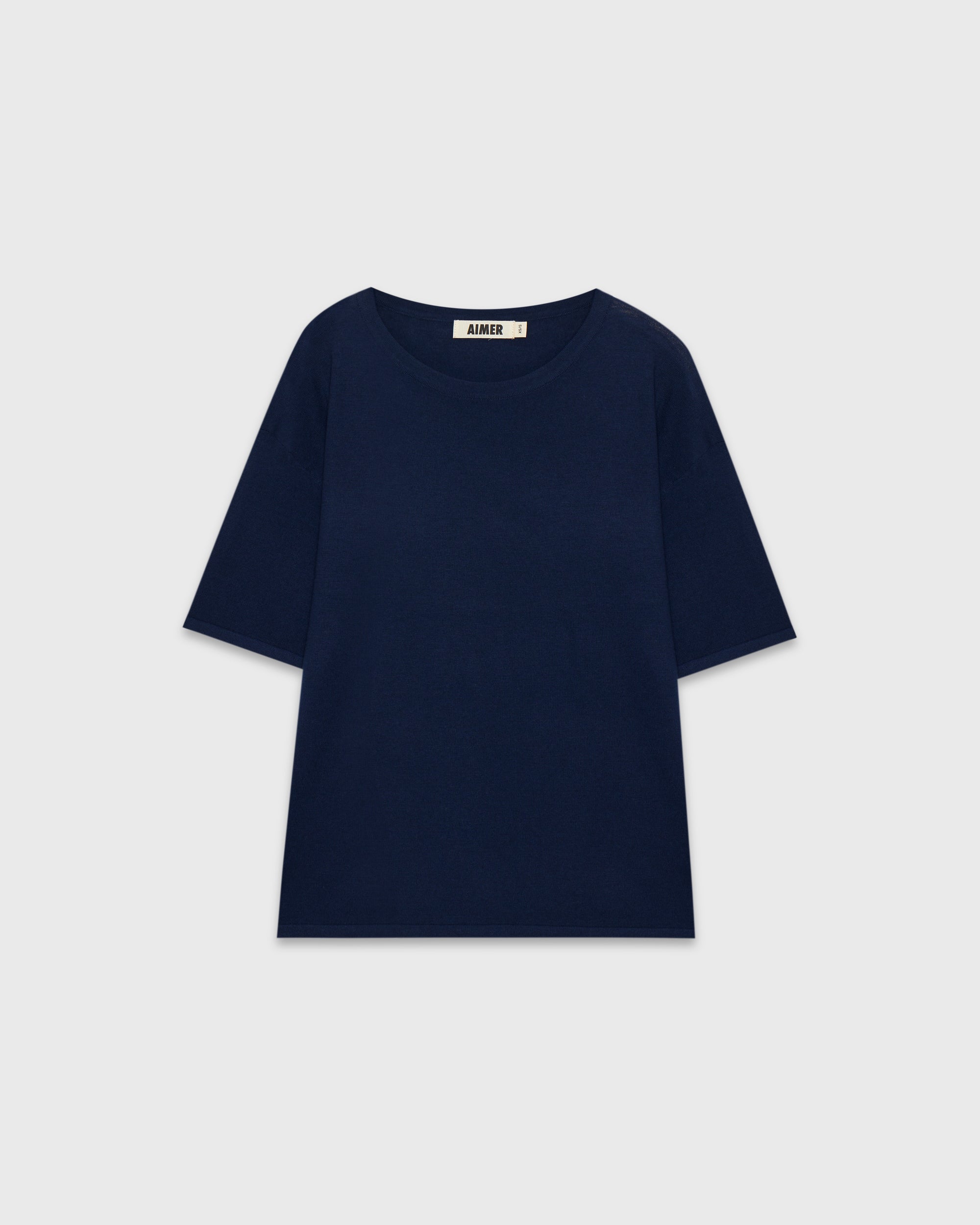 Jungle Urbaine - Oversized Cashmere Tee in Navy