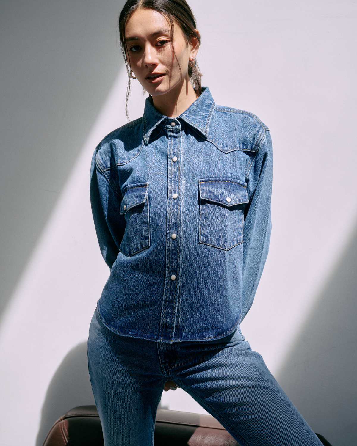 Jungle Urbaine - 90s Cowboy Shirt in Medium Indigo