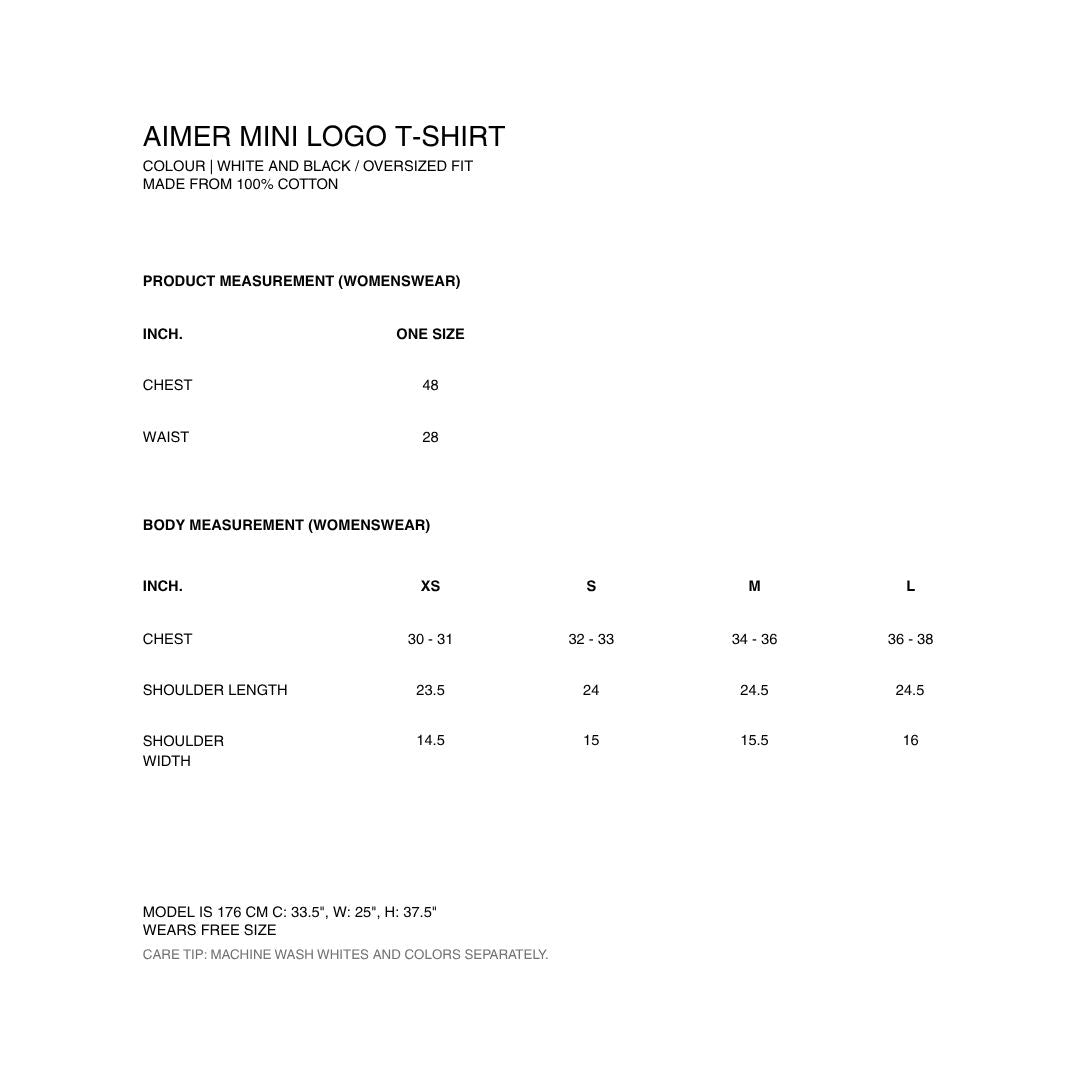 AIMER - Mini Logo T-Shirt in White