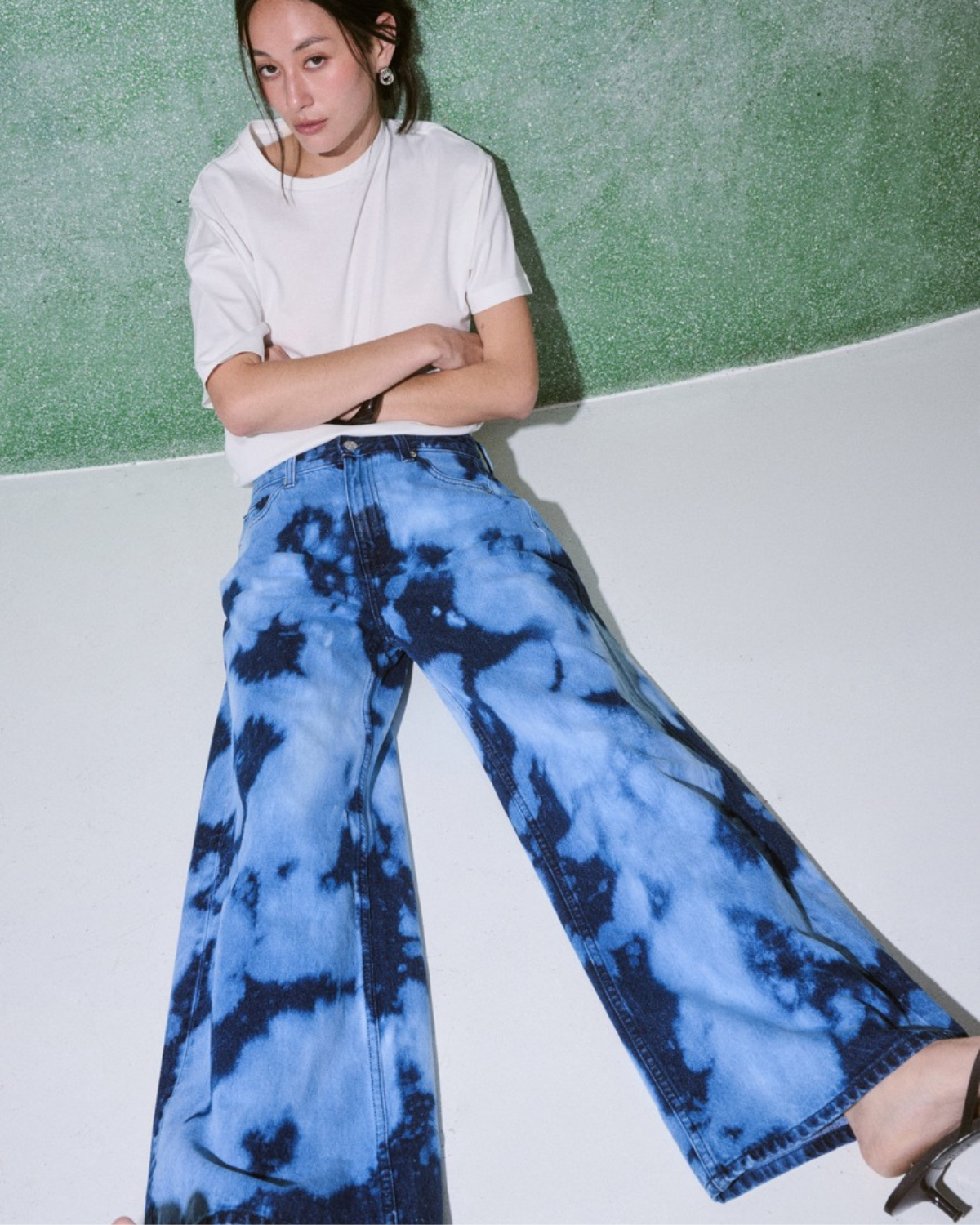 Jungle Urbaine - Baggy Jeans in Snow Denim