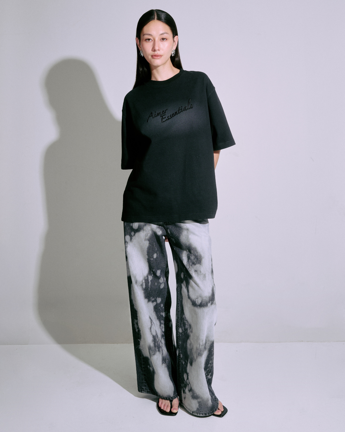 Jungle Urbaine - Baggy Jeans in Snow Charcoal