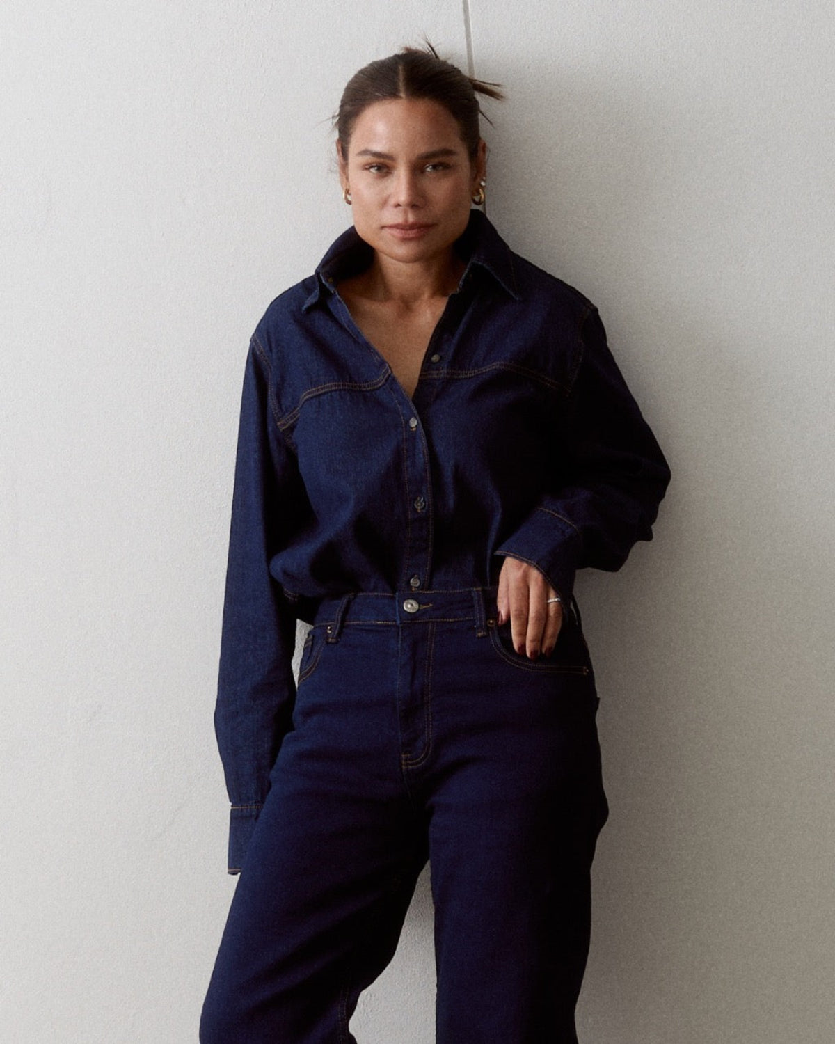 AIMER - Essential Regular Fit Shirt in Dark Denim