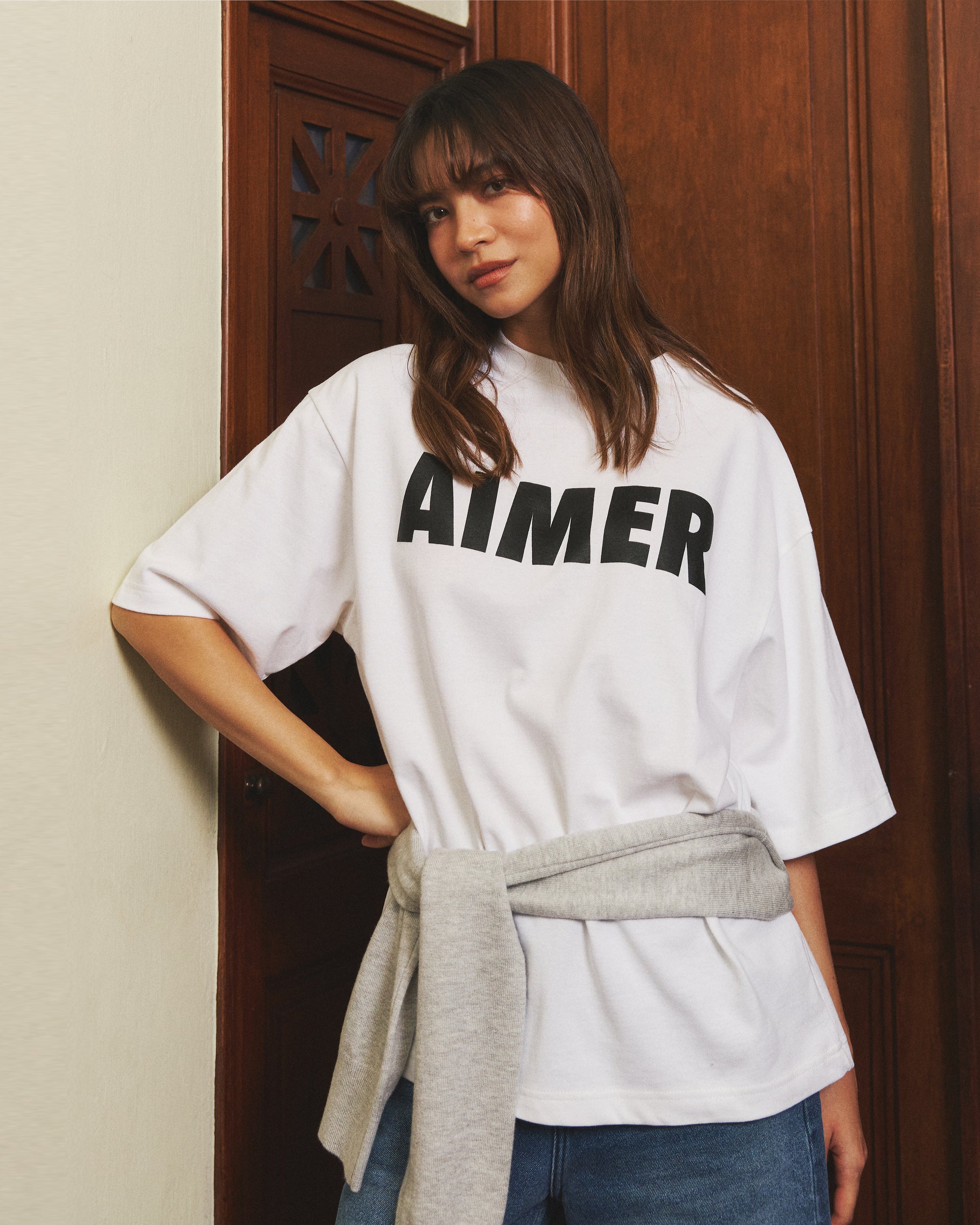AIMER - Logo T-Shirt in White