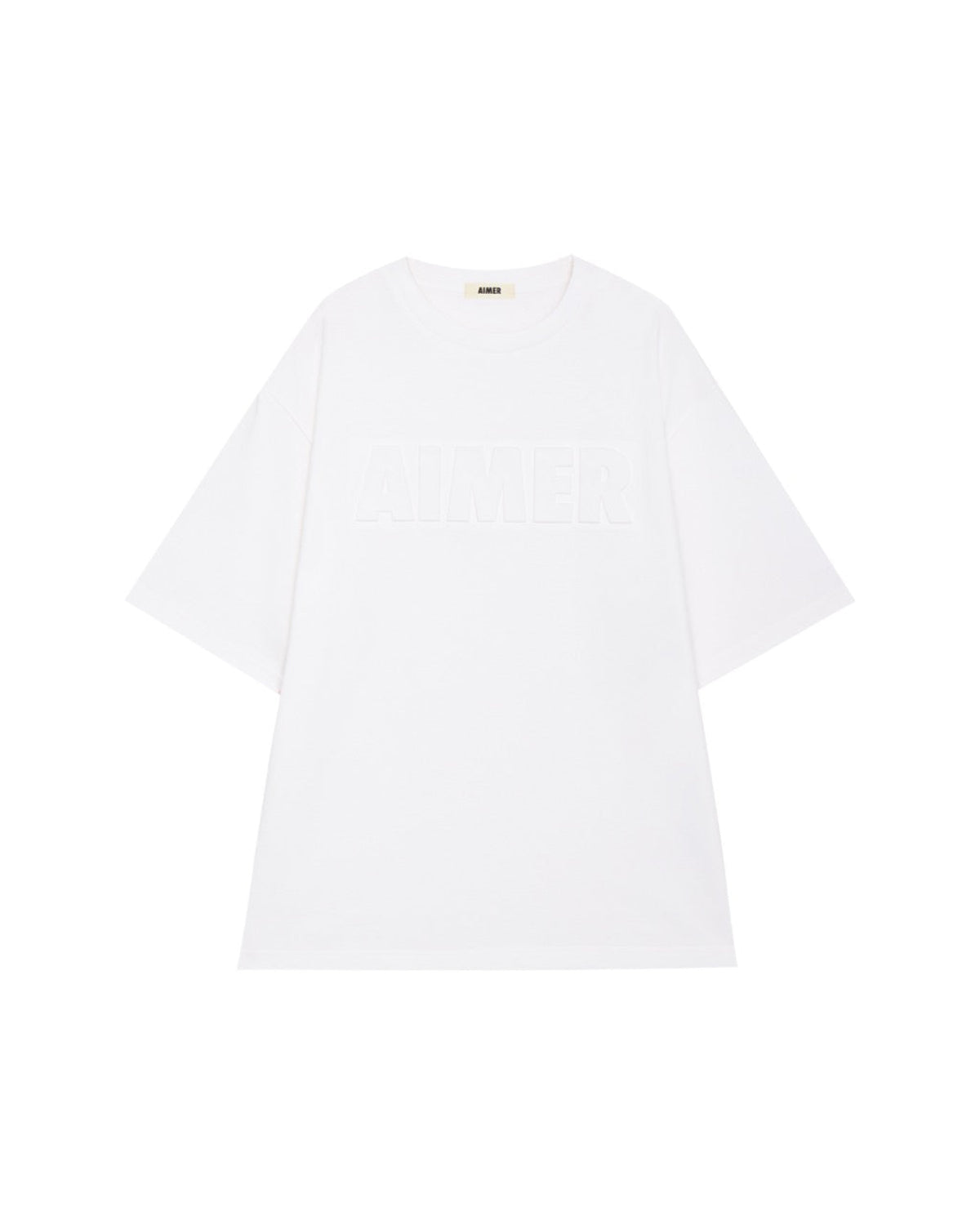 AIMER - Embossed T-Shirt in White