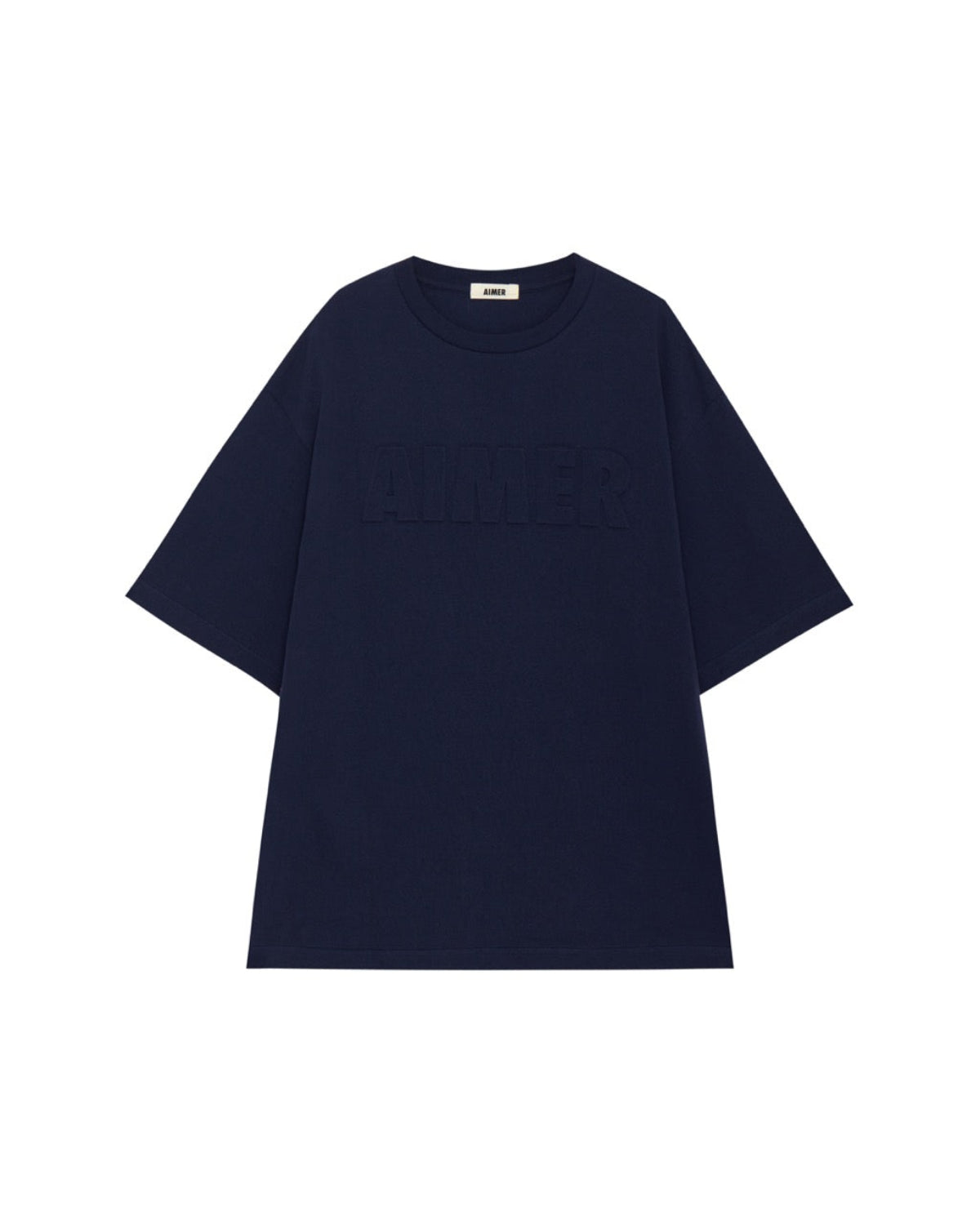 AIMER - Embossed T-Shirt in Navy