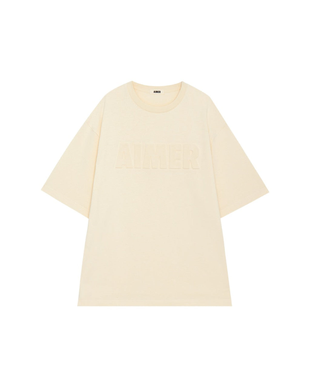 AIMER - Embossed T-Shirt in Ivory