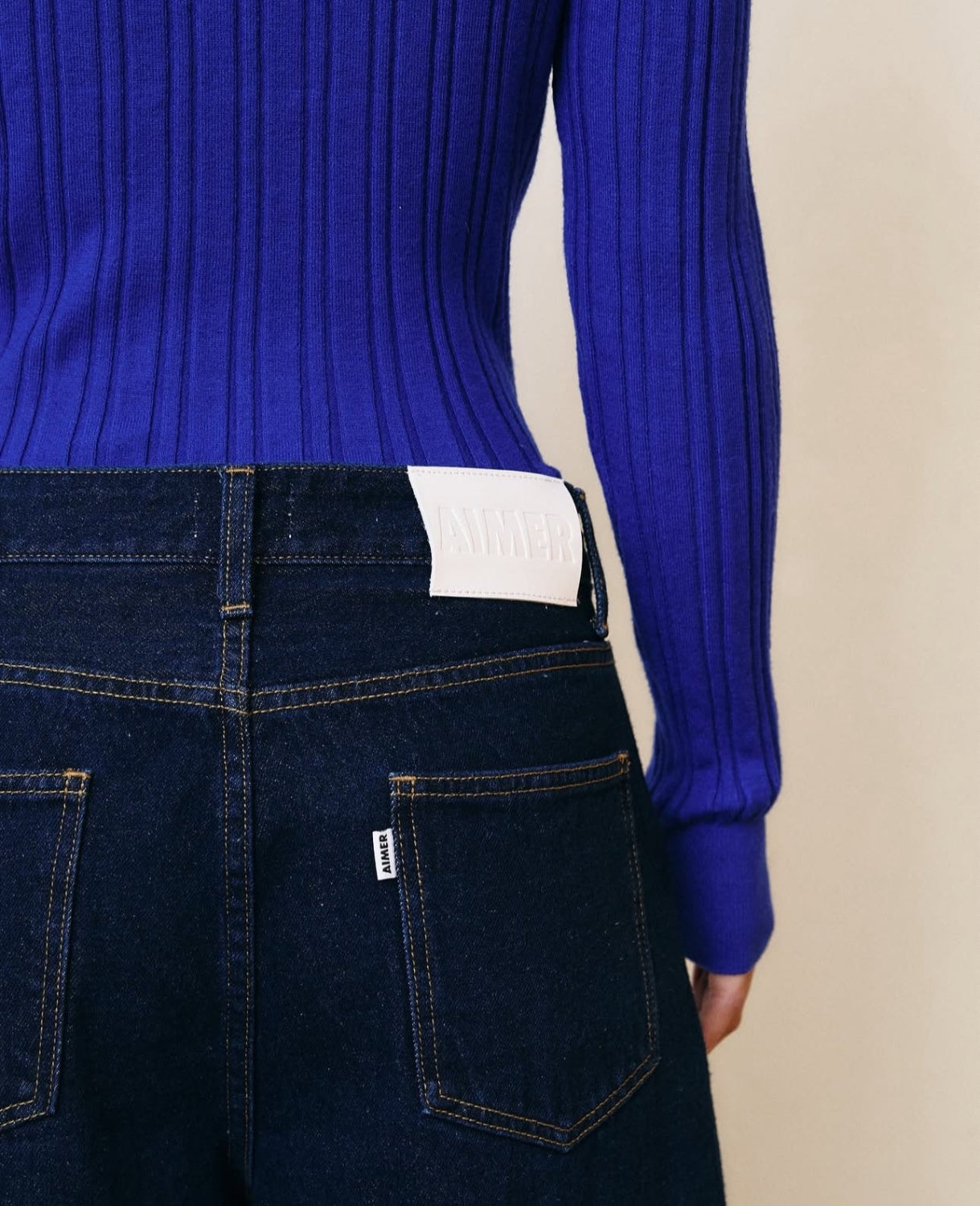 AIMER - 90s Baggy Jeans in Dark Denim