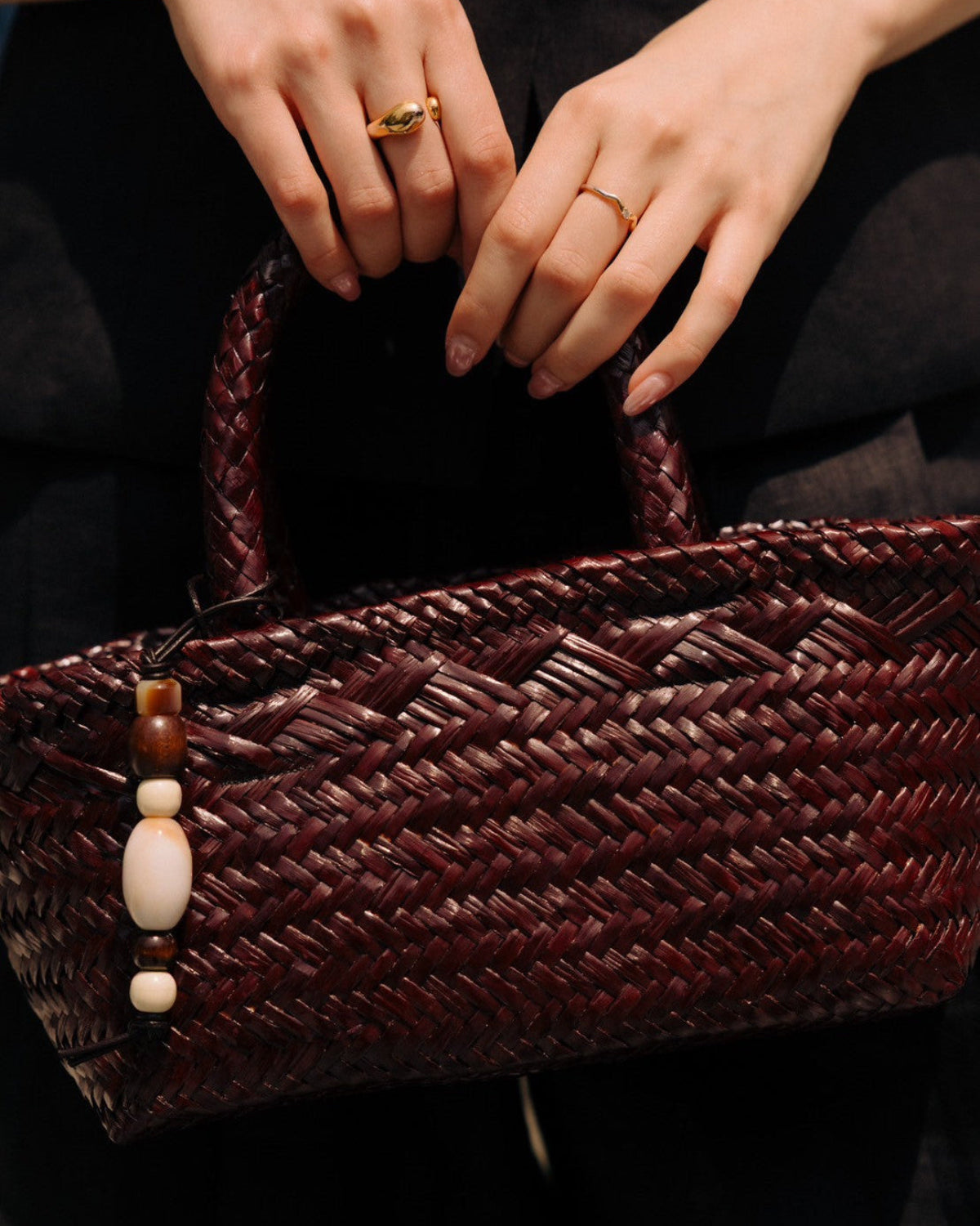 SS25 Lin et Lumière - Le Petite Basket Bag 2.0 in Dark Brown