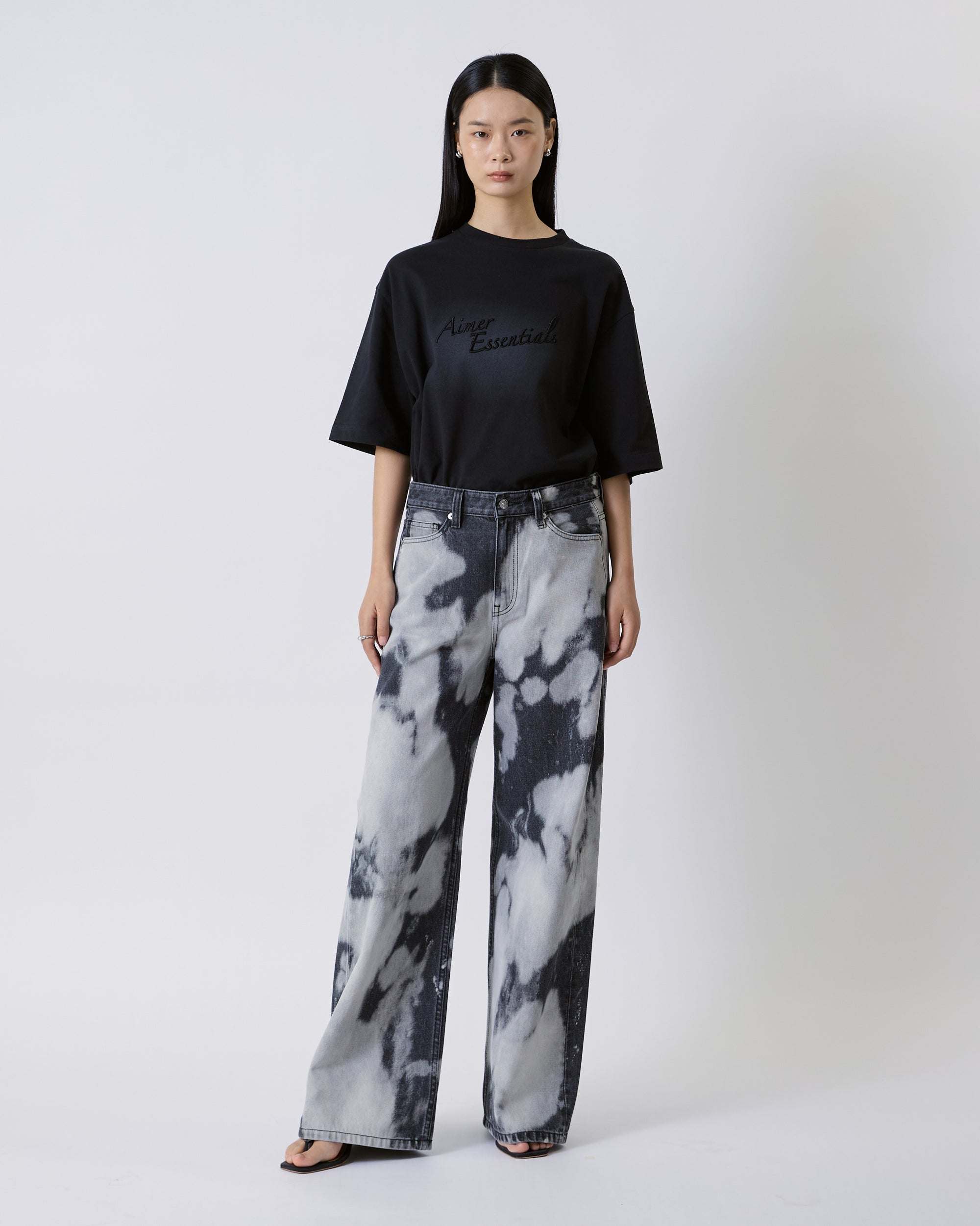 Jungle Urbaine - Baggy Jeans in Snow Charcoal