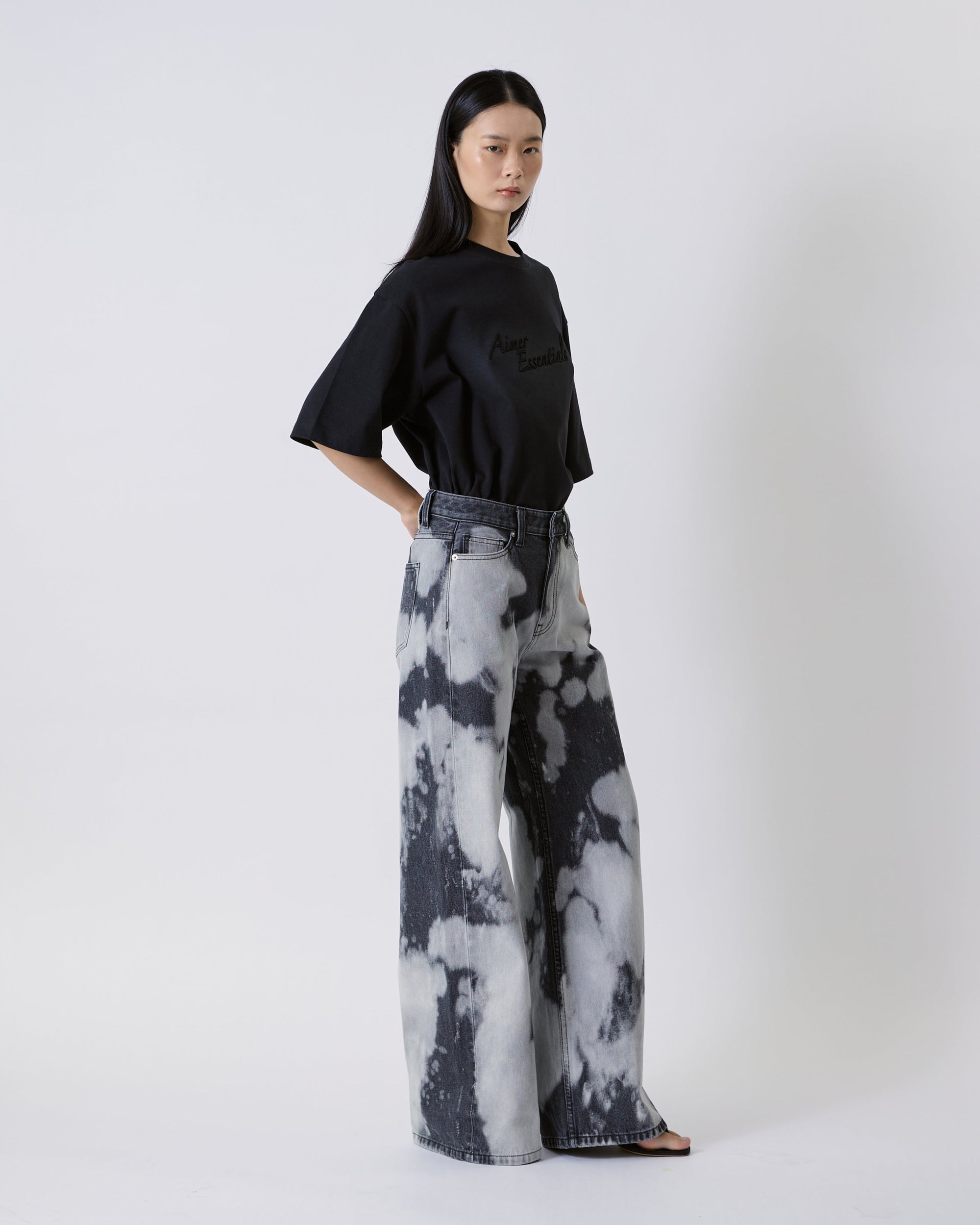 Jungle Urbaine - Baggy Jeans in Snow Charcoal