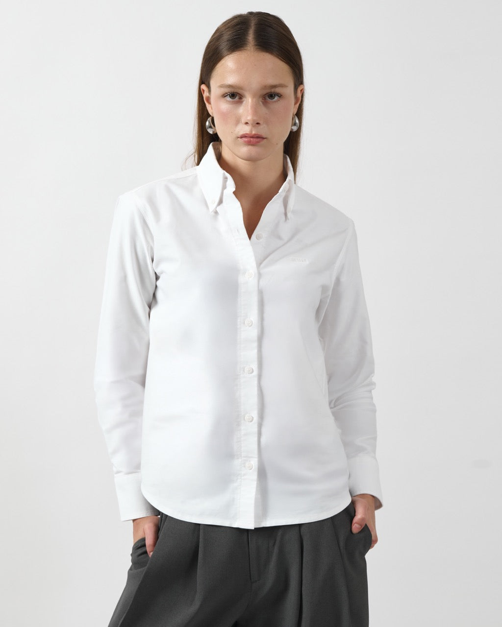 AIMER Core Essential - Regular Fit Shirt in White Oxford