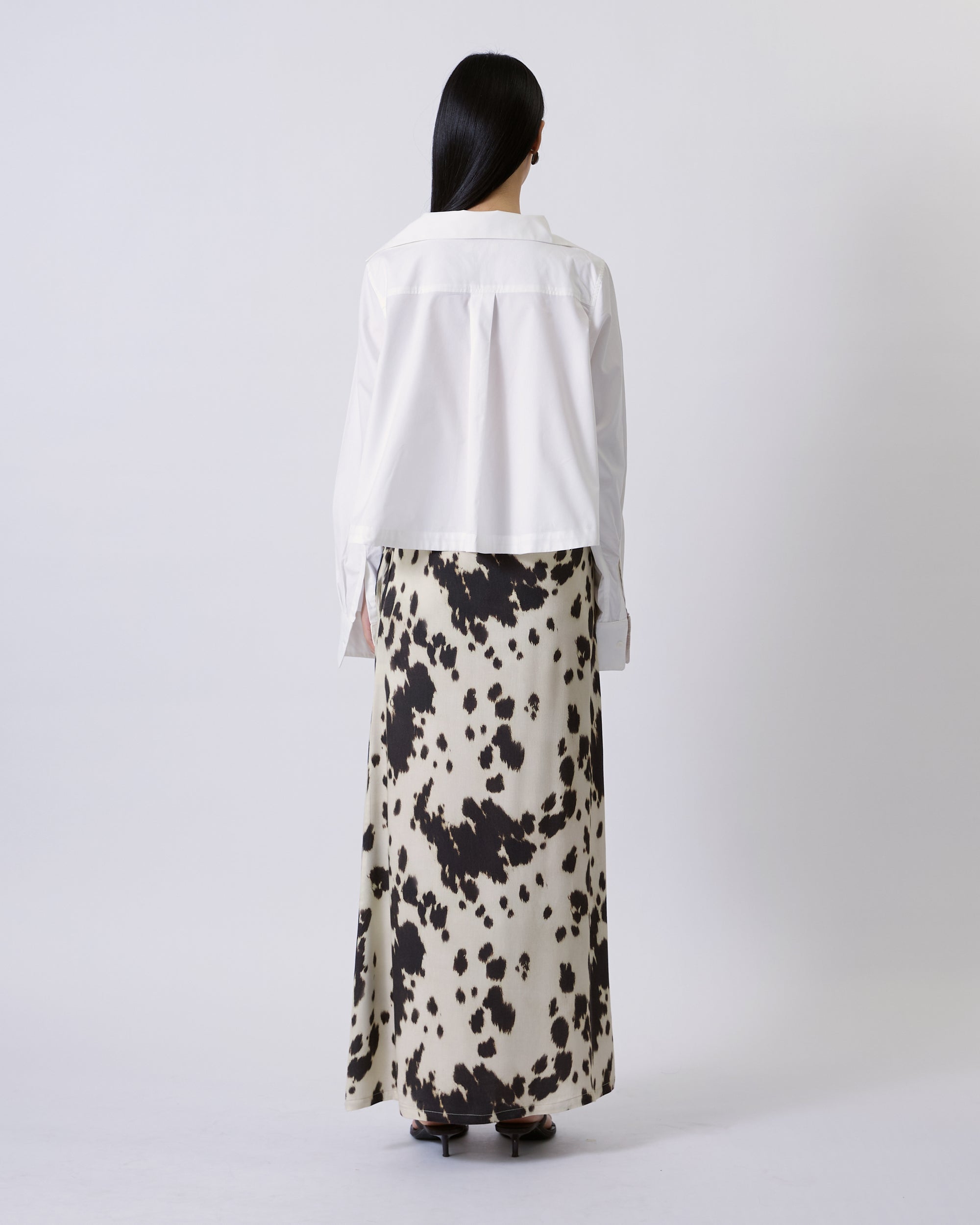 Jungle Urbaine - Sailor Pleated Crop Shirt in White