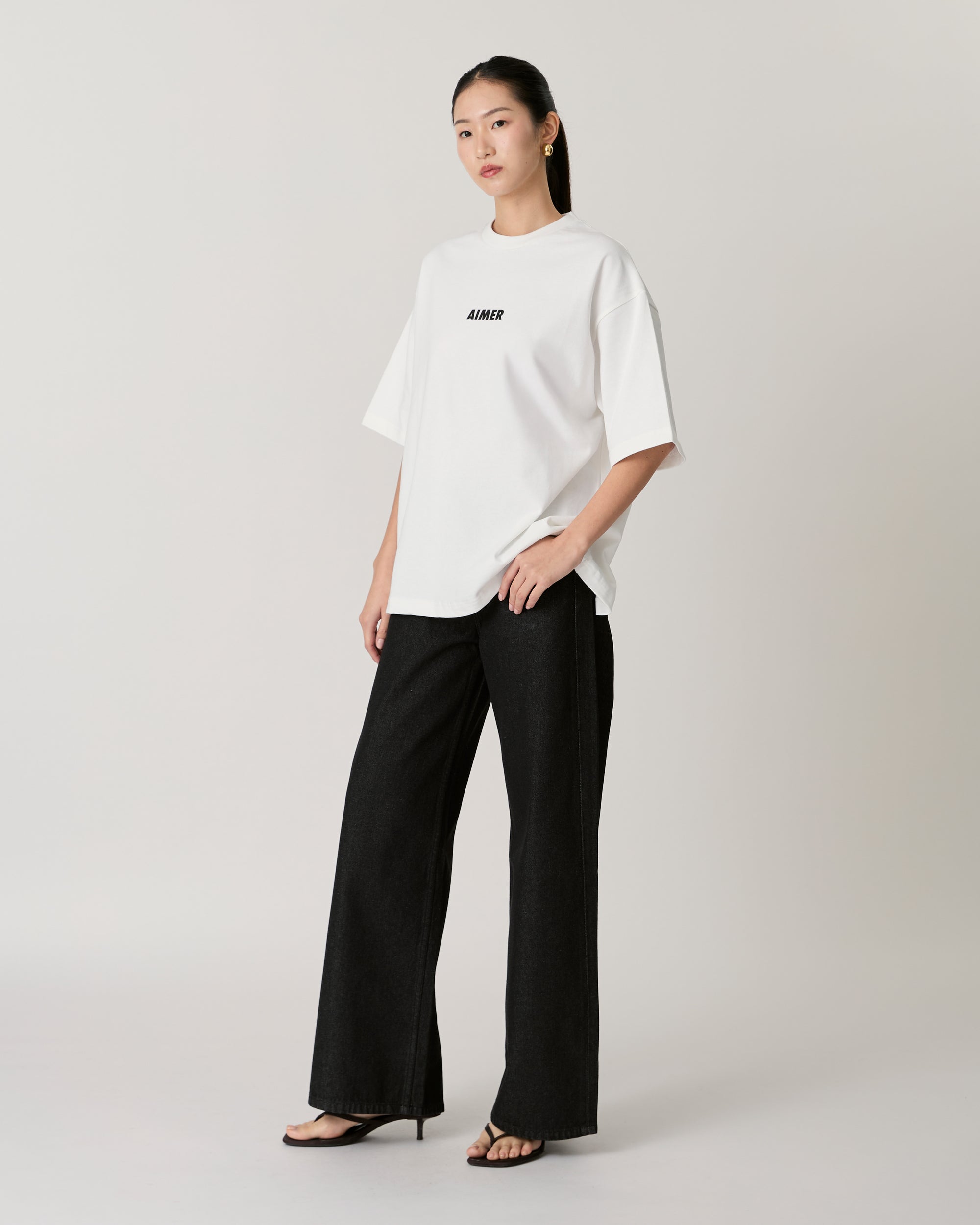 AIMER - Mini Logo T-Shirt in White