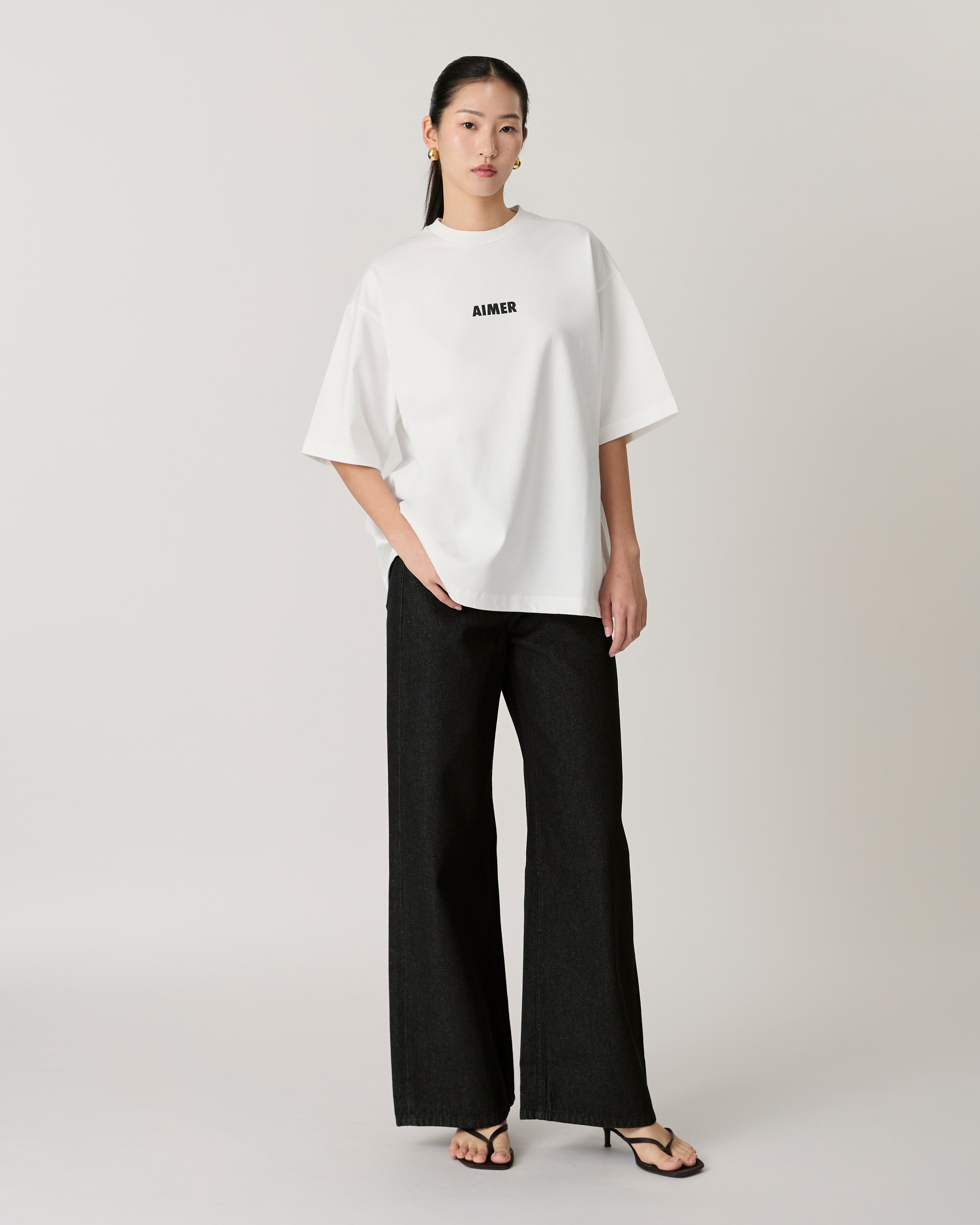 AIMER - Mini Logo T-Shirt in White