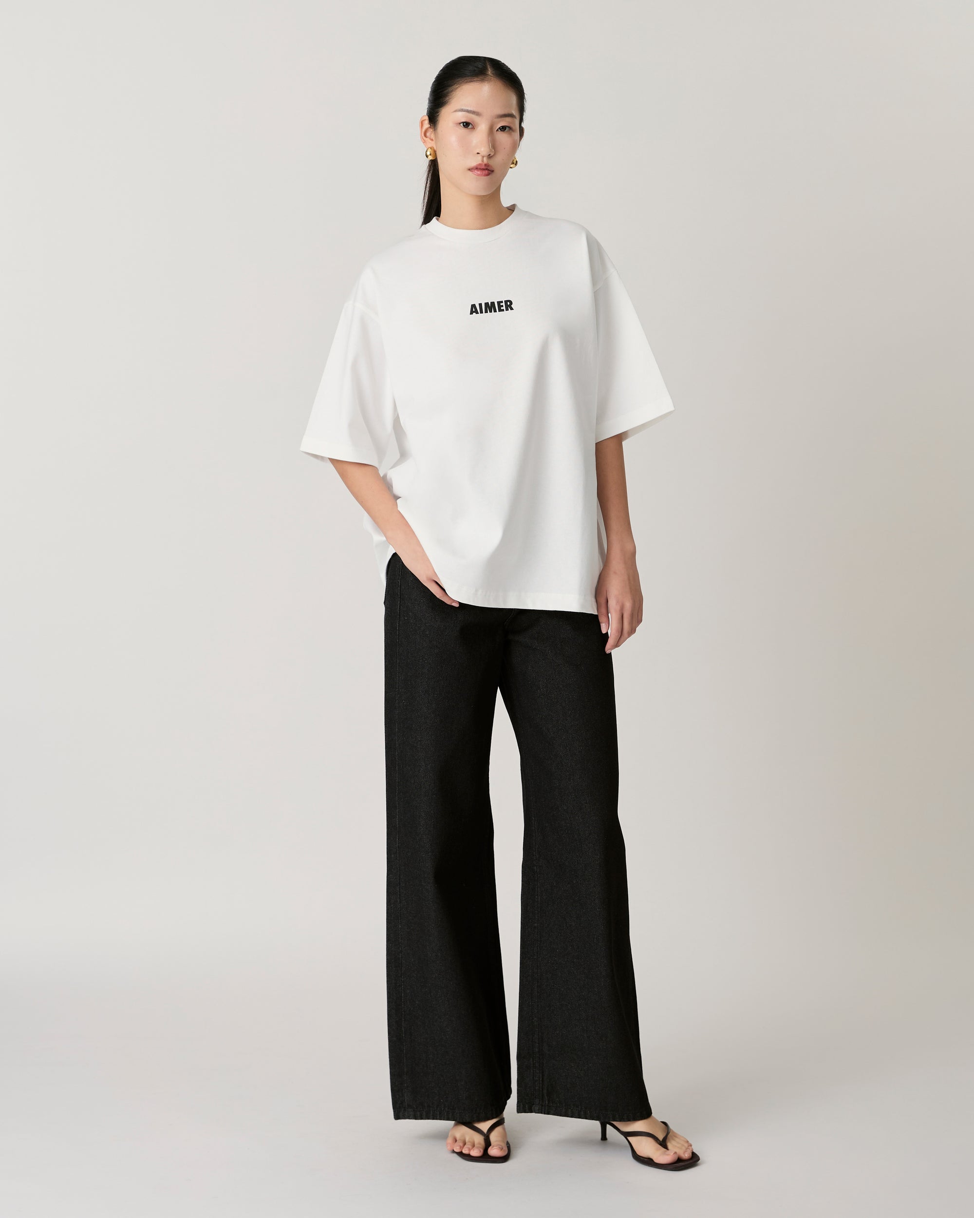 AIMER - Mini Logo T-Shirt in White