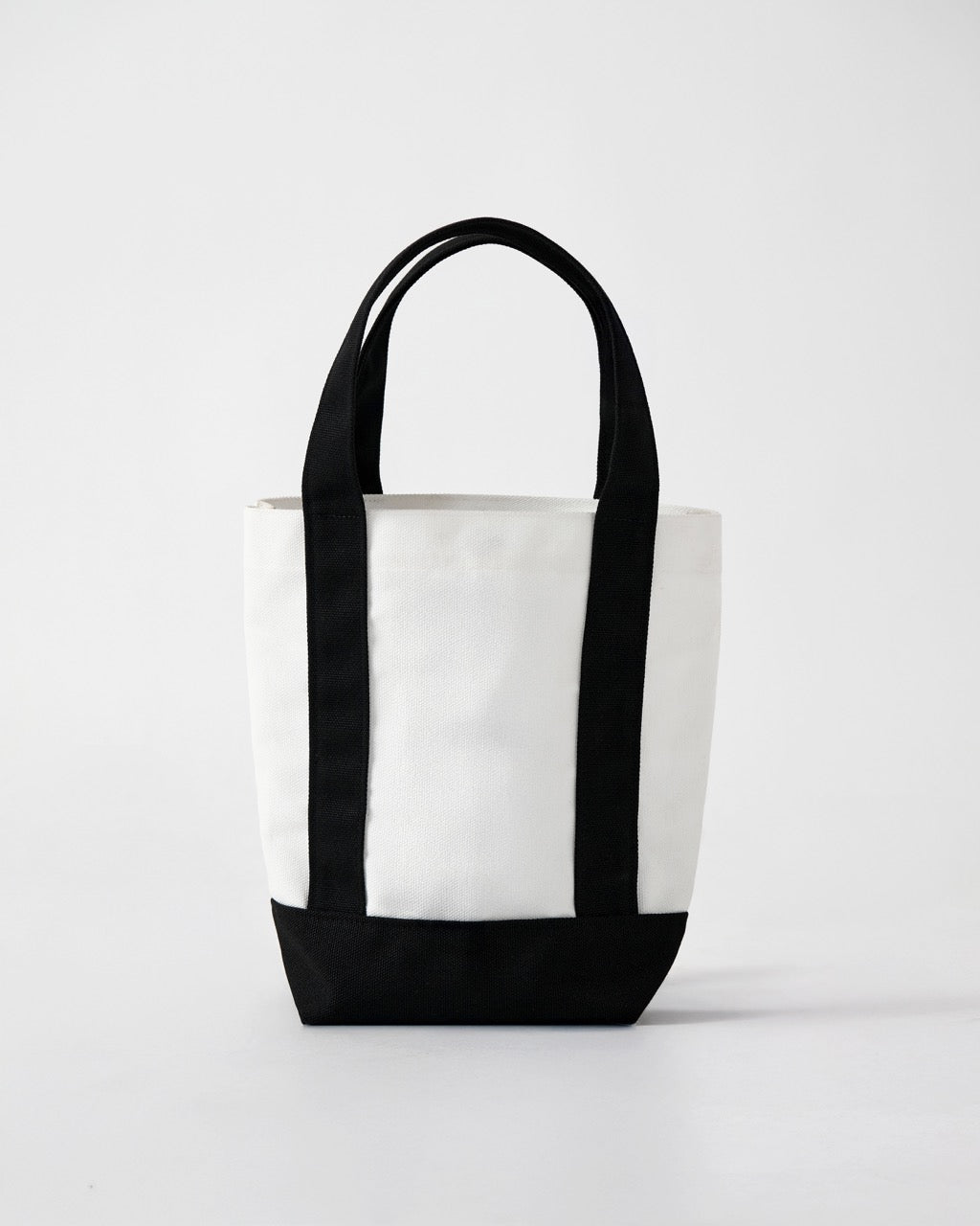 AIMER Denim Edition - Small Tote Bag in Ivory Black Canvas