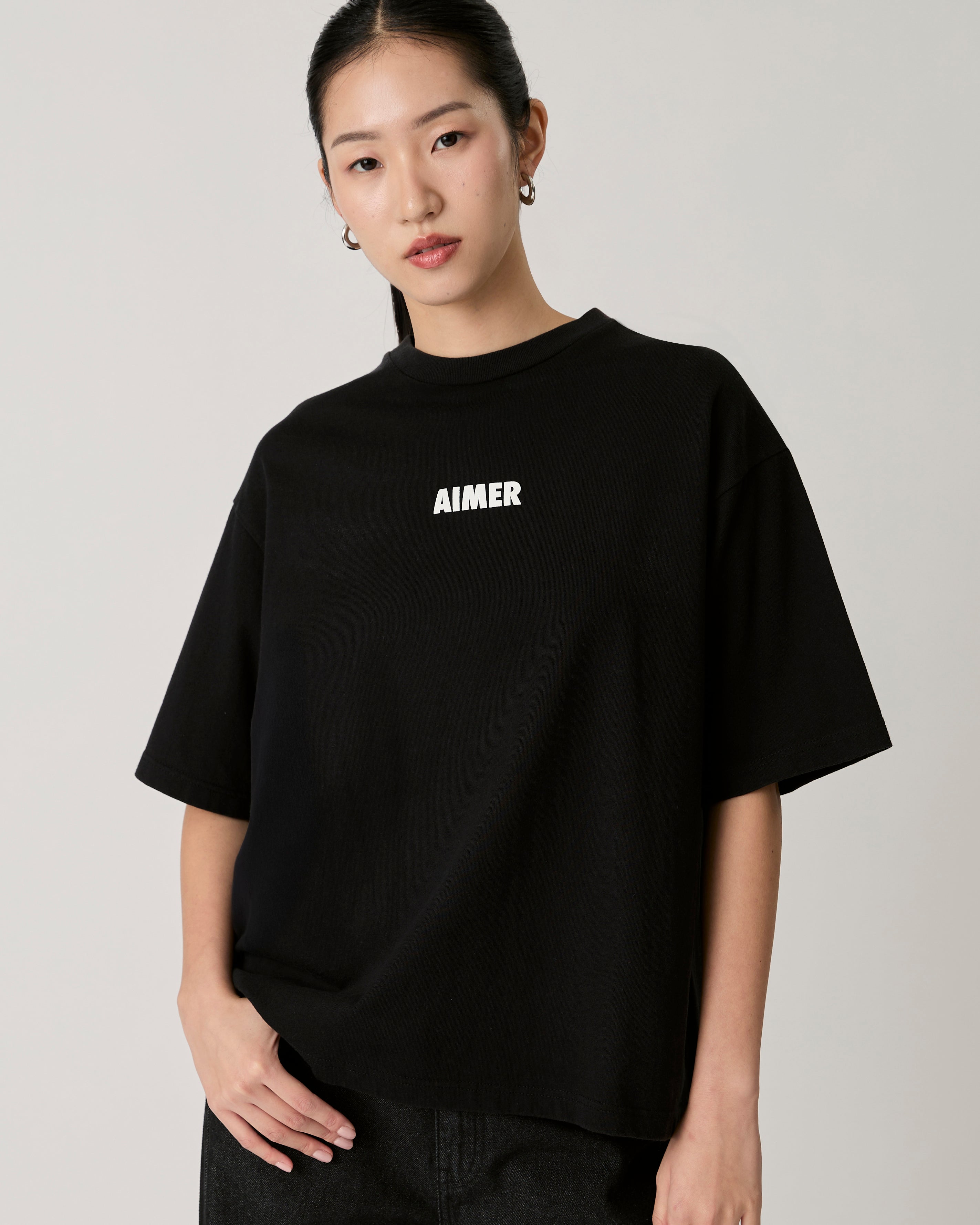AIMER - Mini Logo T-Shirt in Black