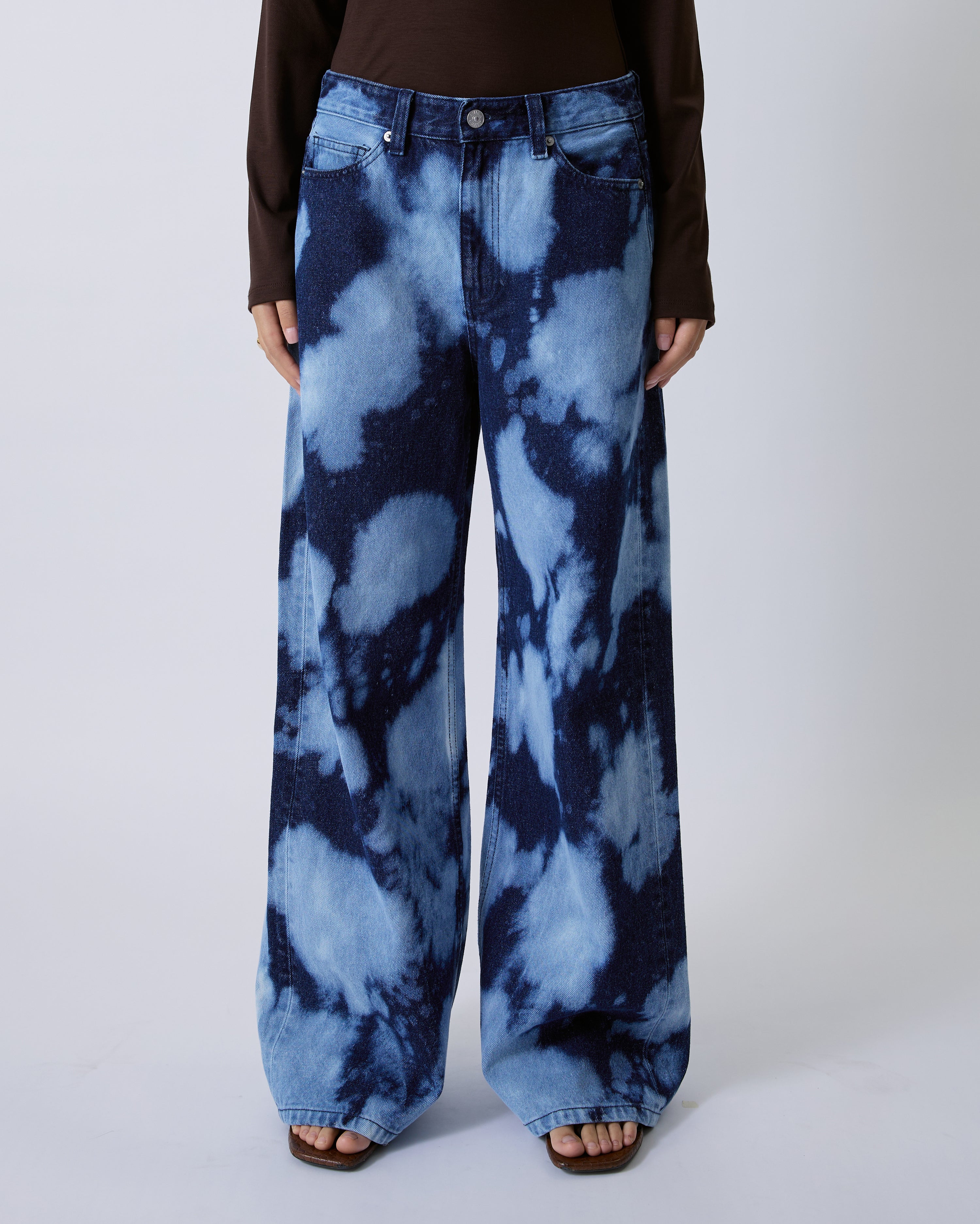 Jungle Urbaine - Baggy Jeans in Snow Denim