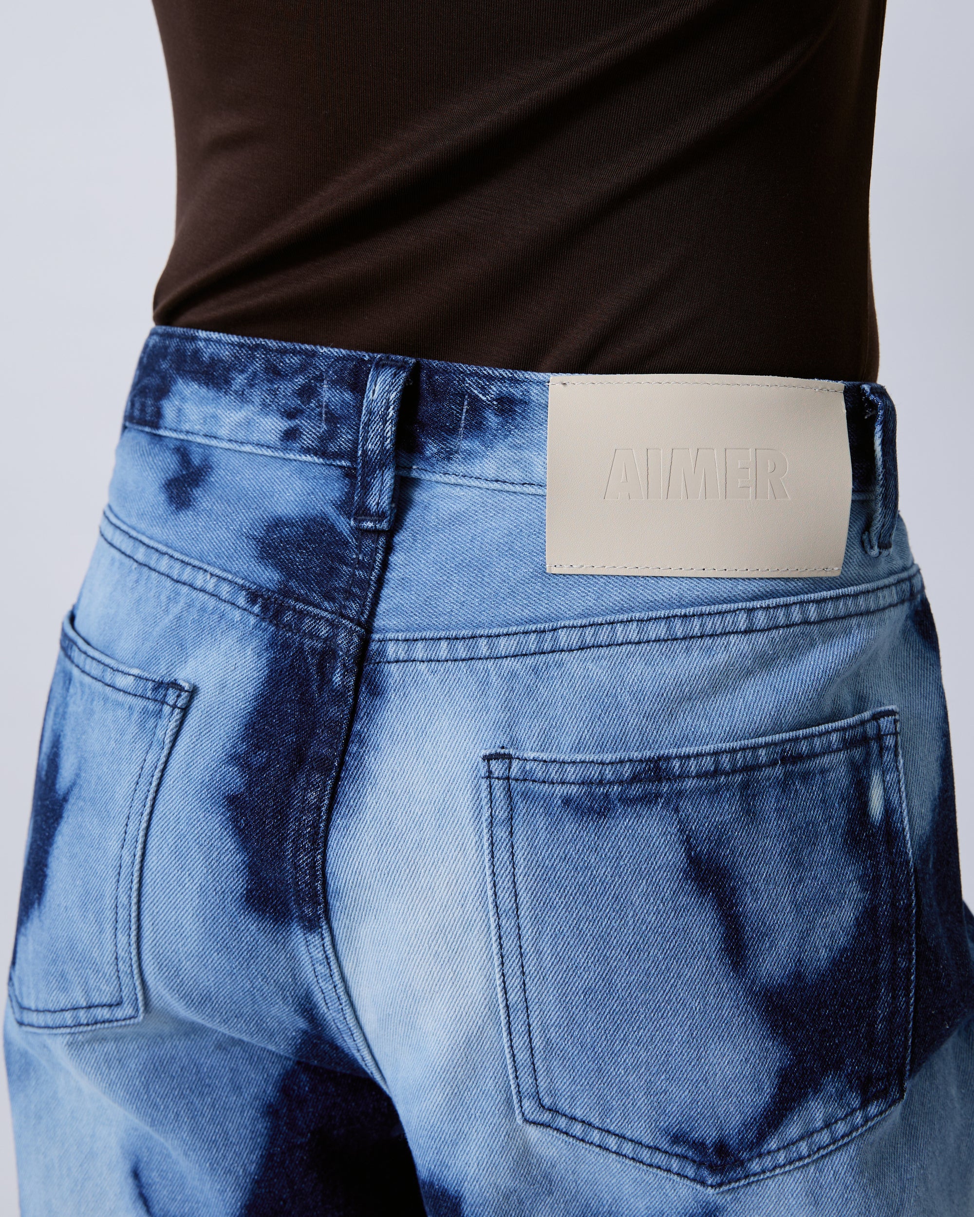 Jungle Urbaine - Baggy Jeans in Snow Denim