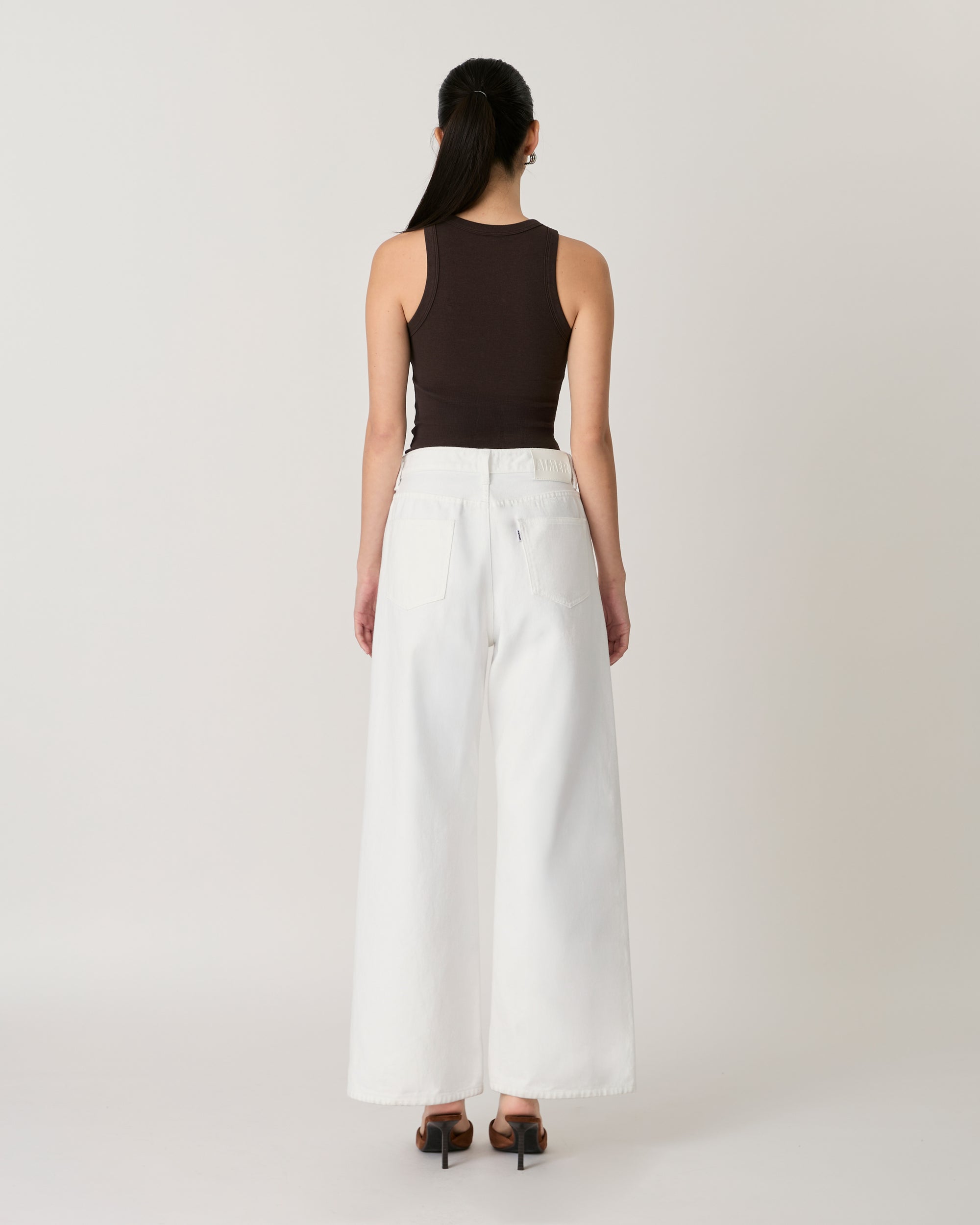 AIMER - 90s Baggy Jeans in White