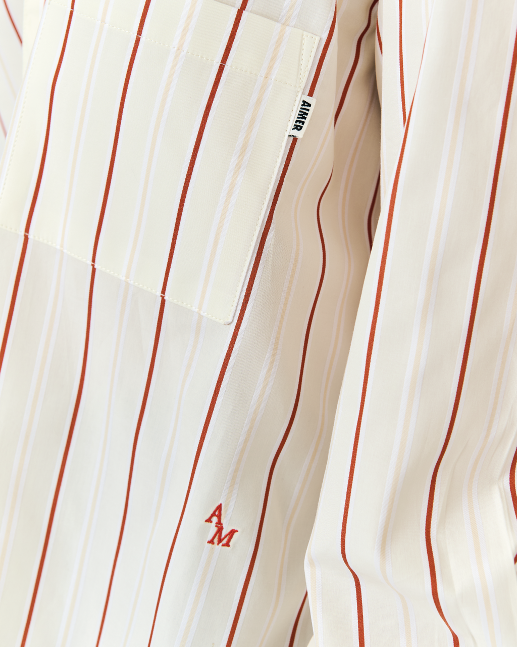 Été Parisien - Essential Oversized Shirt in Yellow Orange Stripe