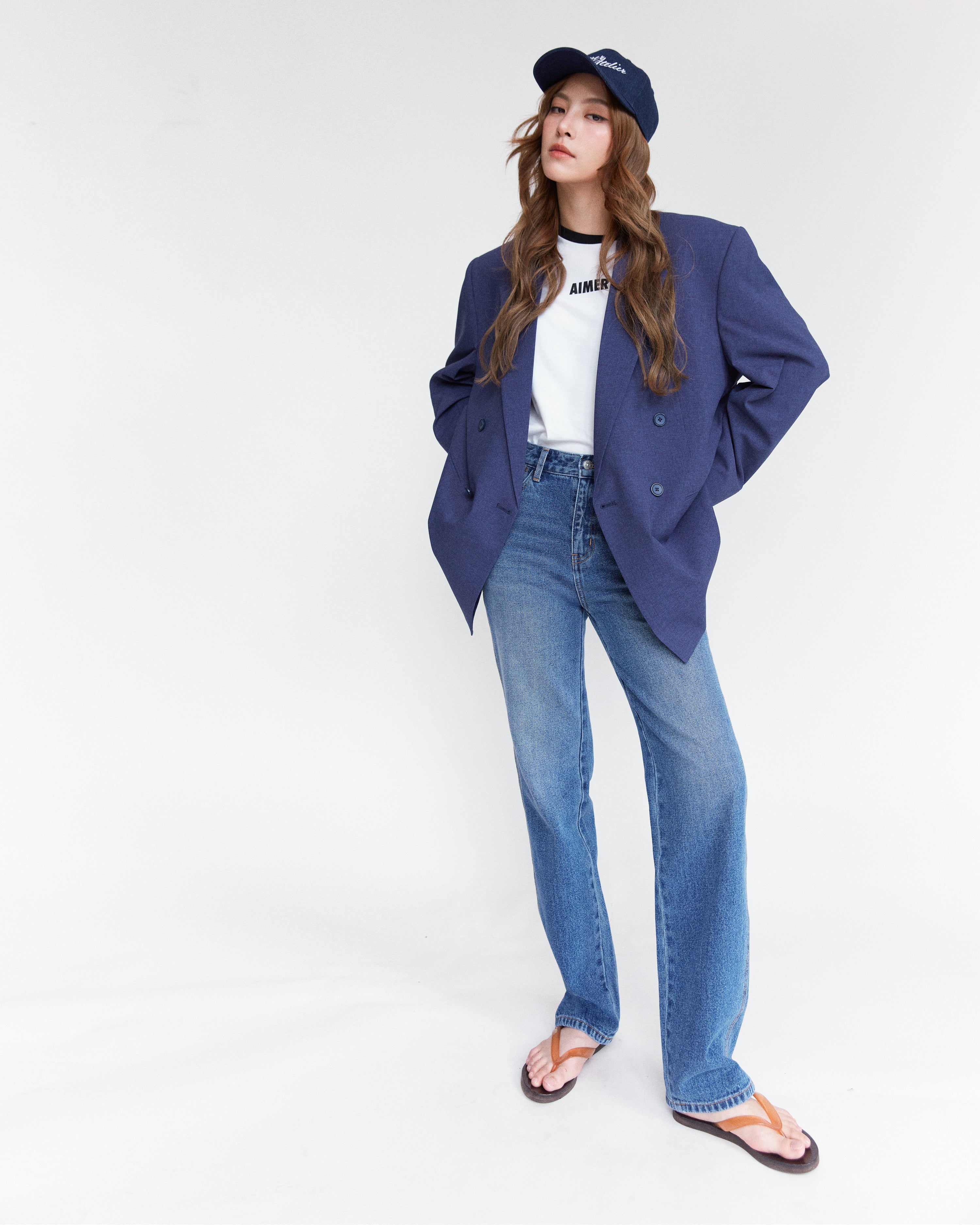 AIMER Denim Edition - Boyfriend Jeans in Denim Blue Wash