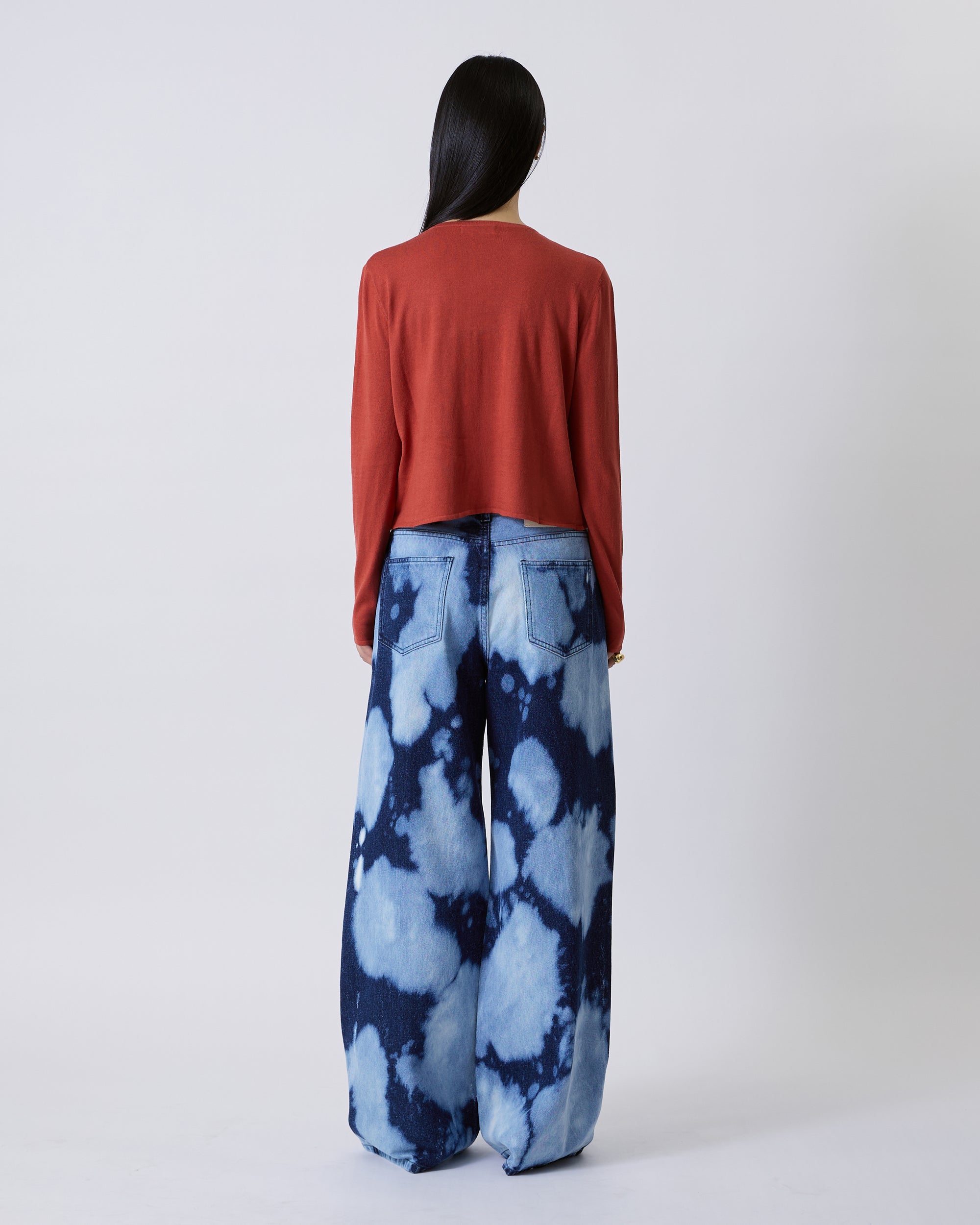 Jungle Urbaine - Cashmere Knitted Cardigan in Burnt Orange