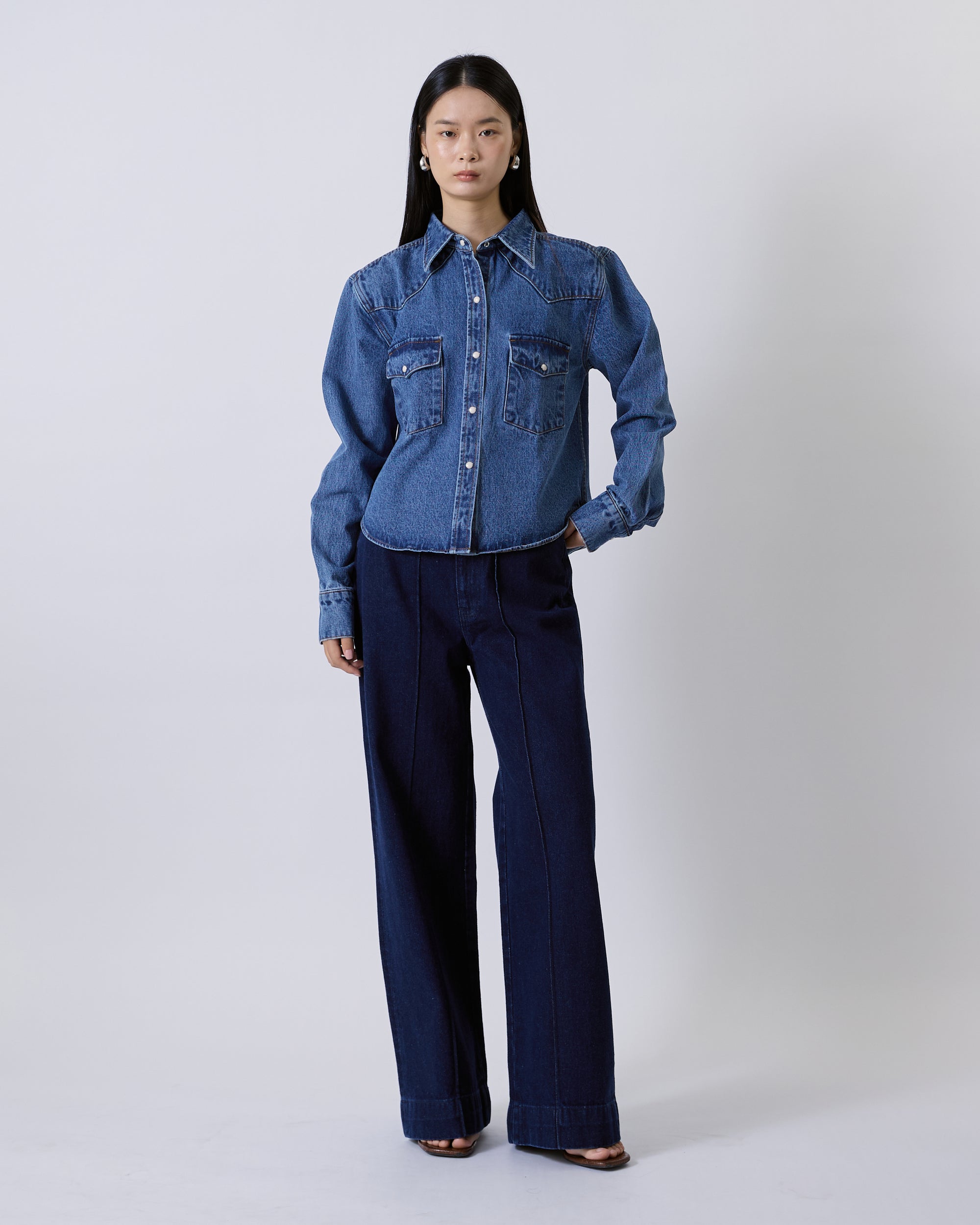 Jungle Urbaine - 90s Cowboy Shirt in Medium Indigo