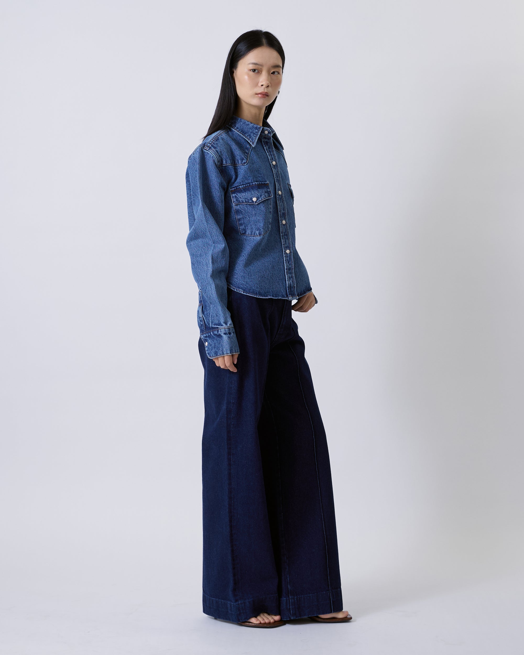 Jungle Urbaine - 90s Cowboy Shirt in Medium Indigo