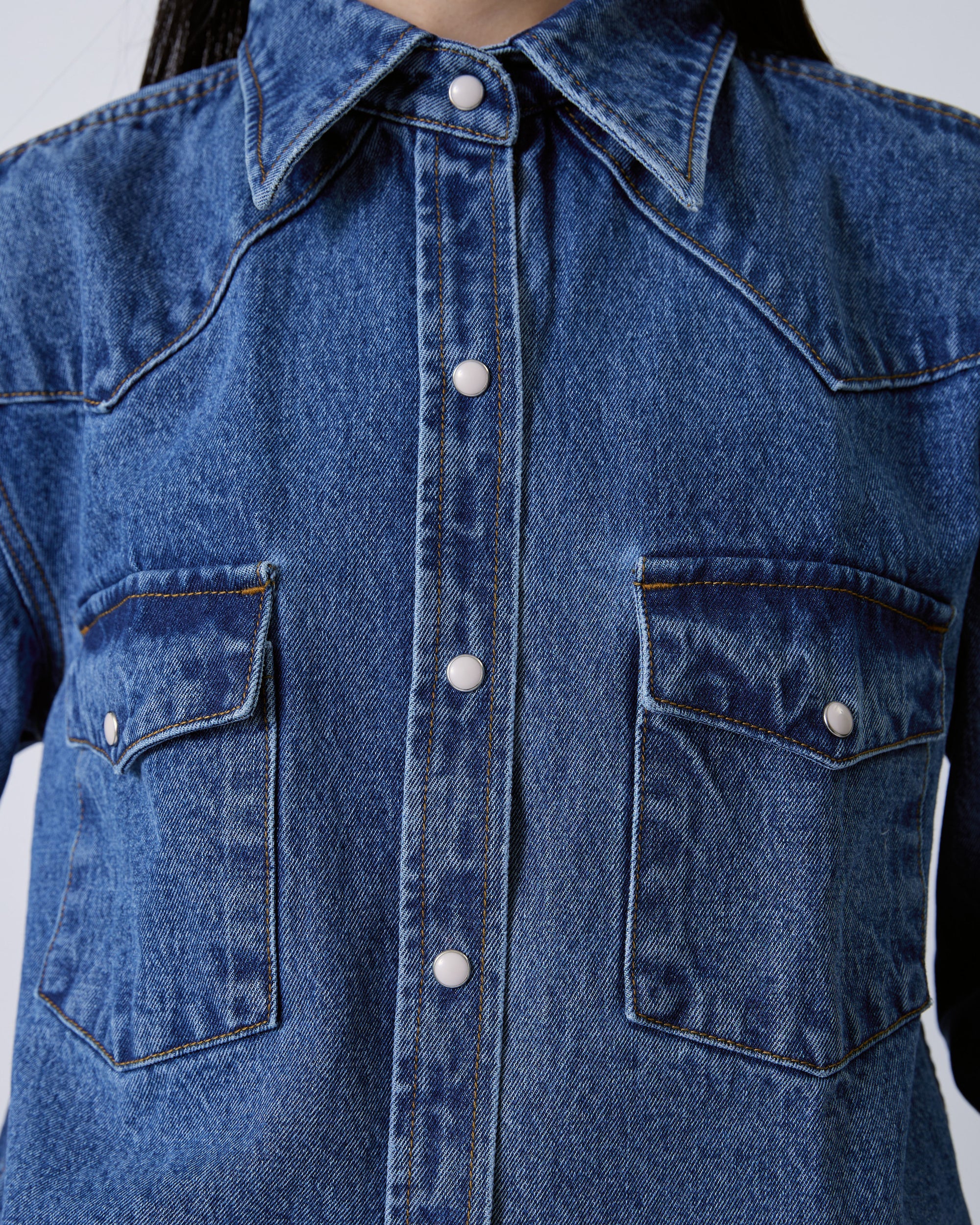 Jungle Urbaine - 90s Cowboy Shirt in Medium Indigo