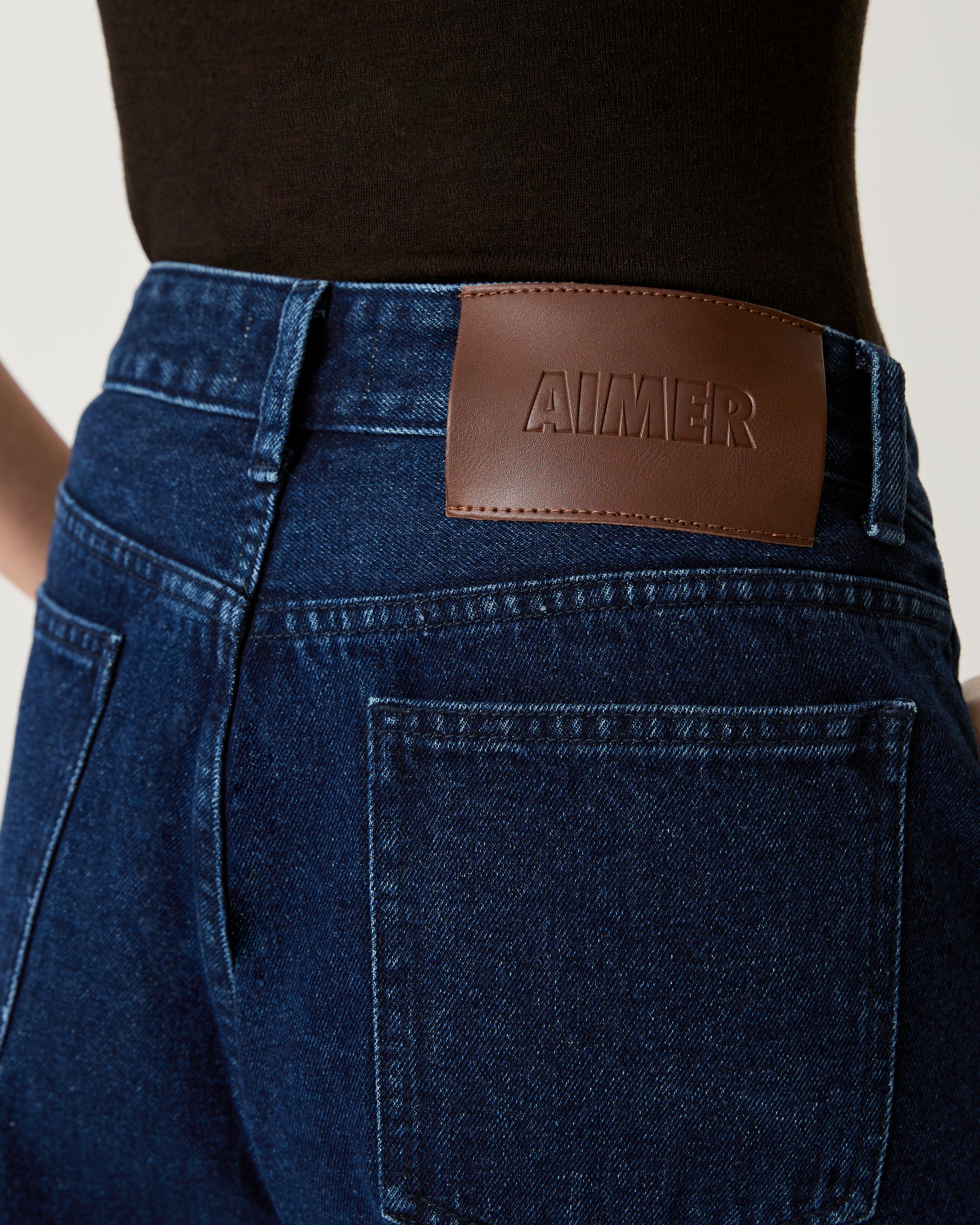 Returns to Nature - Tailored Double Pleated Jeans in Indigo Denim